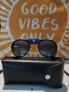 Vuarnet Glacier Sunglasses Titanium Double Gradient Mineral Glass Lenses
